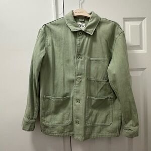 Zara Olive Green Field Jacket